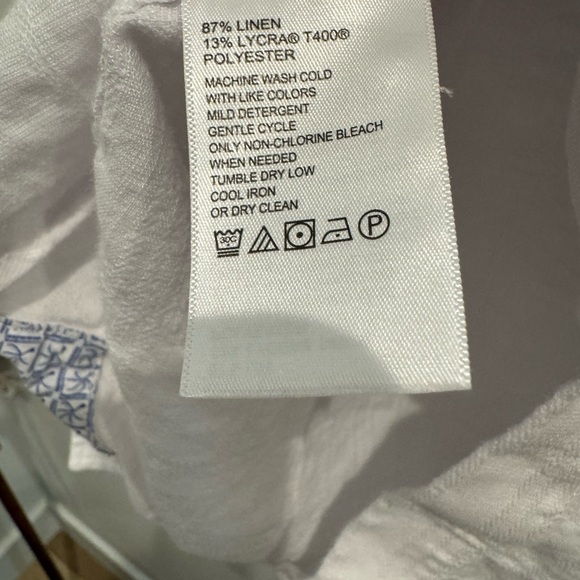 Tommy Bahama Barbados Breeze Playa Plaid Stretch-Linen Long-Sleeve Shirt - Picture 6 of 6